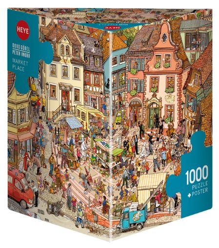 Imagen de Rompecabezas Göbel/knorr Market Place Triangular 1000 Piezas