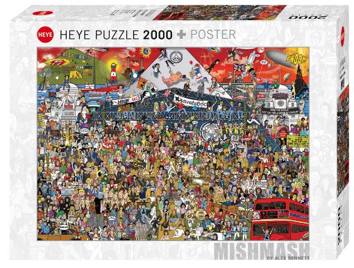 Imagen de Rompecabezas Mishmash British Music History 2000 Piezas.