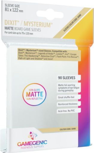 Imagen de Protectores De Tarjeta - Sleeves Dixit/mysterium Special Size 81x122mm 90ct. Matte Gamegenic