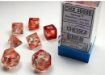 Imagen de Dados Poliedricos Nebula Red/silver Luminary 7-die Set 27554