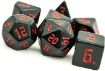 Imagen de Dados Poliedricos Velvet Black/red 7-die Set 27478