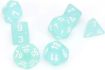 Imagen de Dados Poliedricos Frosted Teal/white 7-die Set 27405