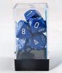 Imagen de Dados Poliedricos Opaque Blue/white 7-die Set 25406