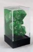 Imagen de Dados Poliedricos Opaque Green/white 7-die Set 25405
