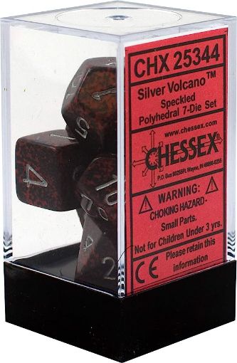 Imagen de Dados Poliedricos Speckled Silver Volcano 7-die Set 25344