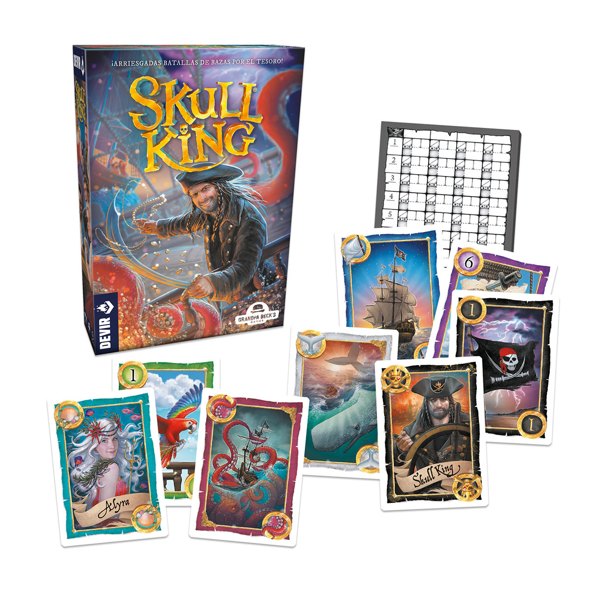 Ghenos Games Skull King - Jeu De Cartes Amusant Et Stratégique