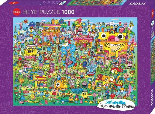 Imagen de Rompecabezas Burgerman Doodle Village 1000 Piezas