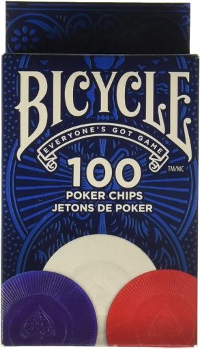 Imagen de Fichas Bicycle Plastic Poker 2 Gram 100 Unidades