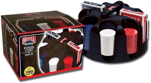 Imagen de Rack Movil Bicycle Con 200 Fichas Y 2 Naipes Standard