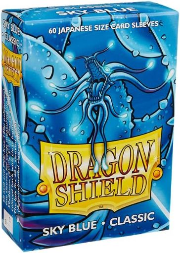 Imagen de Protectores De Tarjeta - Sleeves Japanese Classic 59mmx86mm Sky Blue 60ct. Dragon Shield