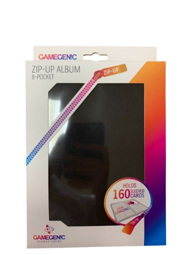 Imagen de Carpeta De 4 Bolsillos Con Cierre - Zip-up Album 8-pocket Black Gamegenic