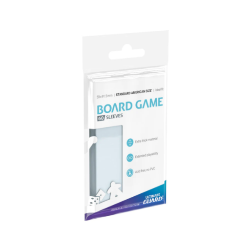 Imagen de Protectores De Tarjeta - Premium Sleeves Standard American Board Game 59x91.5mm 60ct. Ultimate Guard