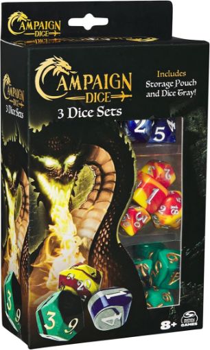Imagen de Dados Poliedricos Gemini 3 Colores Con Bolsa Y Bandeja 21-die Set
