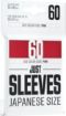 Imagen de Protectores De Tarjeta - Sleeves Japanese Size 62mmx89mm Red 60ct. Just Sleeves