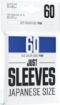 Imagen de Protectores De Tarjeta - Sleeves Japanese Size 62mmx89mm Blue 60ct. Just Sleeves