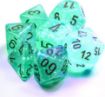 Imagen de Dados Poliedricos Borealis Light Green/gold Luminary 7-die Set 27575