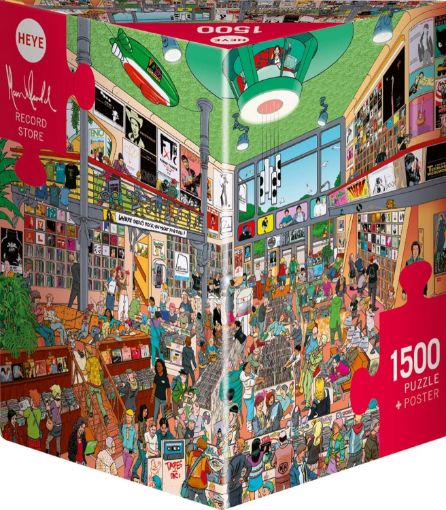 Imagen de Rompecabezas Herold Record Store Triangular 1500 Piezas