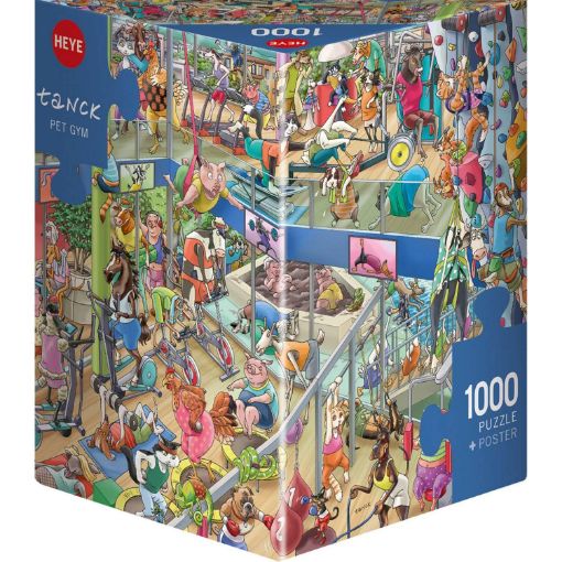 Imagen de Rompecabezas Tanck Pet Gym Triangular 1000 Piezas