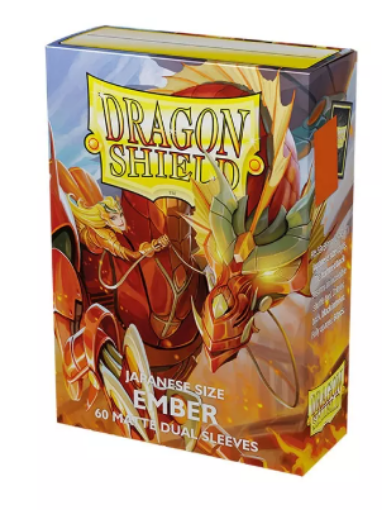 Imagen de Protectores De Tarjeta - Sleeves Japanese Matte Dual 59mmx86mm Ember Alaria, Warrior Princess 60ct. Dragon Shield