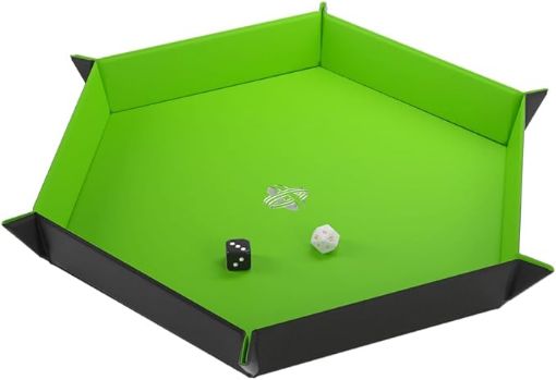 Imagen de Magnetic Dice Tray Hexagonal Black/green