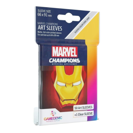 Imagen de Protectores De Tarjeta - Sleeves Standard European 66mmx92mm 51ct. Marvel Champions Iron Man