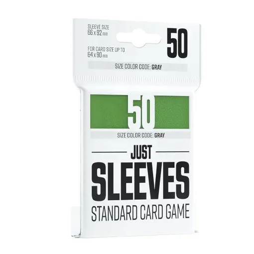 Imagen de Protectores De Tarjeta - Sleeves Standard European 66mmxx92mm Green 50ct. Just Sleeves