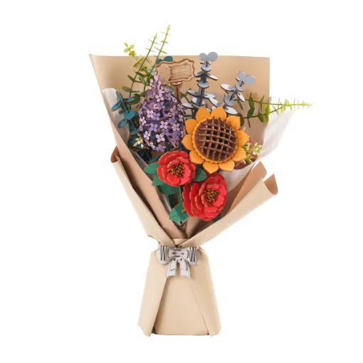 Imagen de Armable Wooden Flower Bouquet Rolife - Tw01h