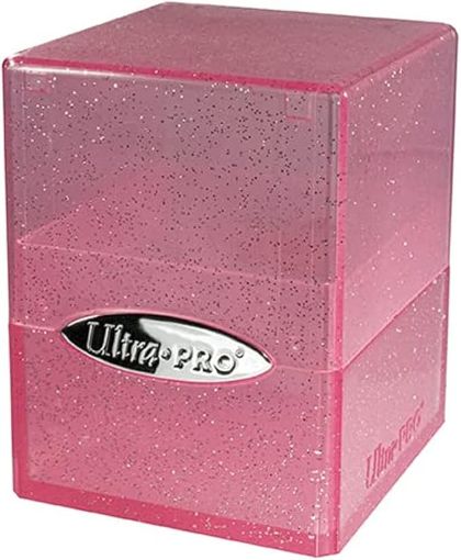 Imagen de Porta Deck - Satin Cube 100+ - Glitter Pink Ultra Pro