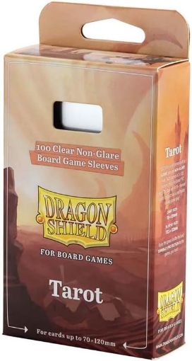 Imagen de Protectores De Tarjeta - Board Game Sleeves Clear Nonglare Tarot 70x120mm 100ct. Dragon Shield