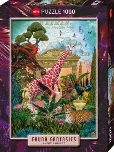 Imagen de Rompecabezas Fauna Fantasies Giraffolove 1000 Piezas