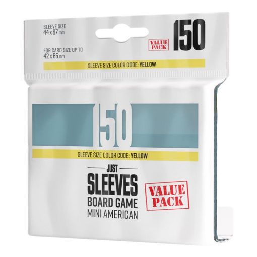 Imagen de Protectores De Tarjeta - Sleeves Standard American 59mmx91mm Value Pack 150ct. Just Sleeves