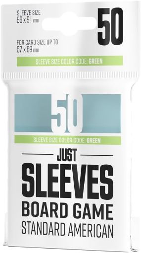 Imagen de Protectores De Tarjeta - Sleeves Standard American 59mmx91mm 50ct. Just Sleeves