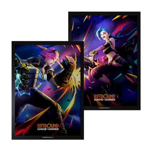 Imagen de Protectores De Tarjeta - Card Sleeves Vendetta #1 Vi Vs Jinix 100ct. Riftbound