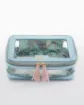 Imagen de Metallic Ligth Blue Tile Storage Bag